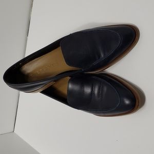 Everlane Midnight Dark Blue 'The Modern' Italian Made Loafers Women's Size 8